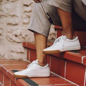 Rothy’s lace up sneaker in Vanilla